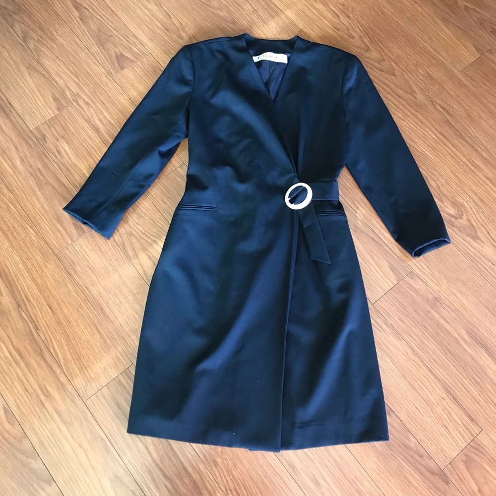 Vintage Tahari Virgin Wool Dress Size 12
